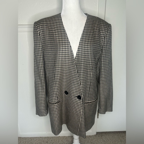Saville II Vintage Houndstooth Pattern Blazer size 18 - Picture 1 of 7